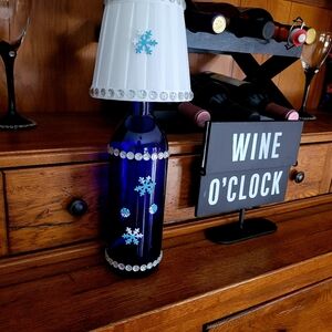 Wine Bottle Lamp With Lights Inside